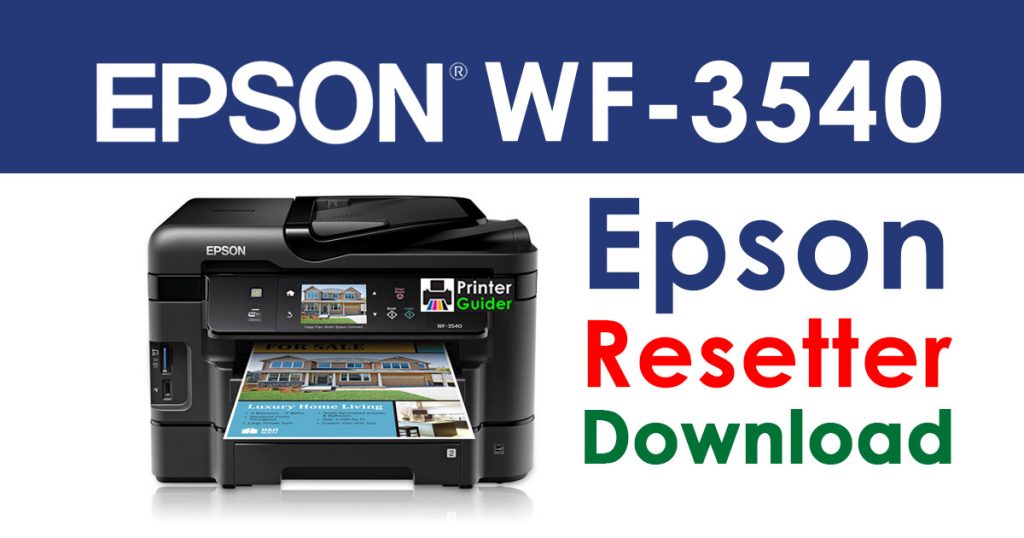 Epson WorkForce WF-3540 Resetter Adjustment Program