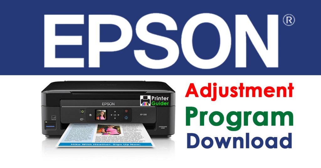 Epson Adjustment Program Reset Software