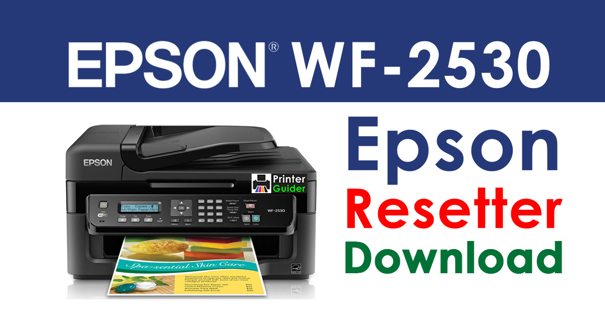 Epson WorkForce WF-2530 Resetter Adjustment Program Download
