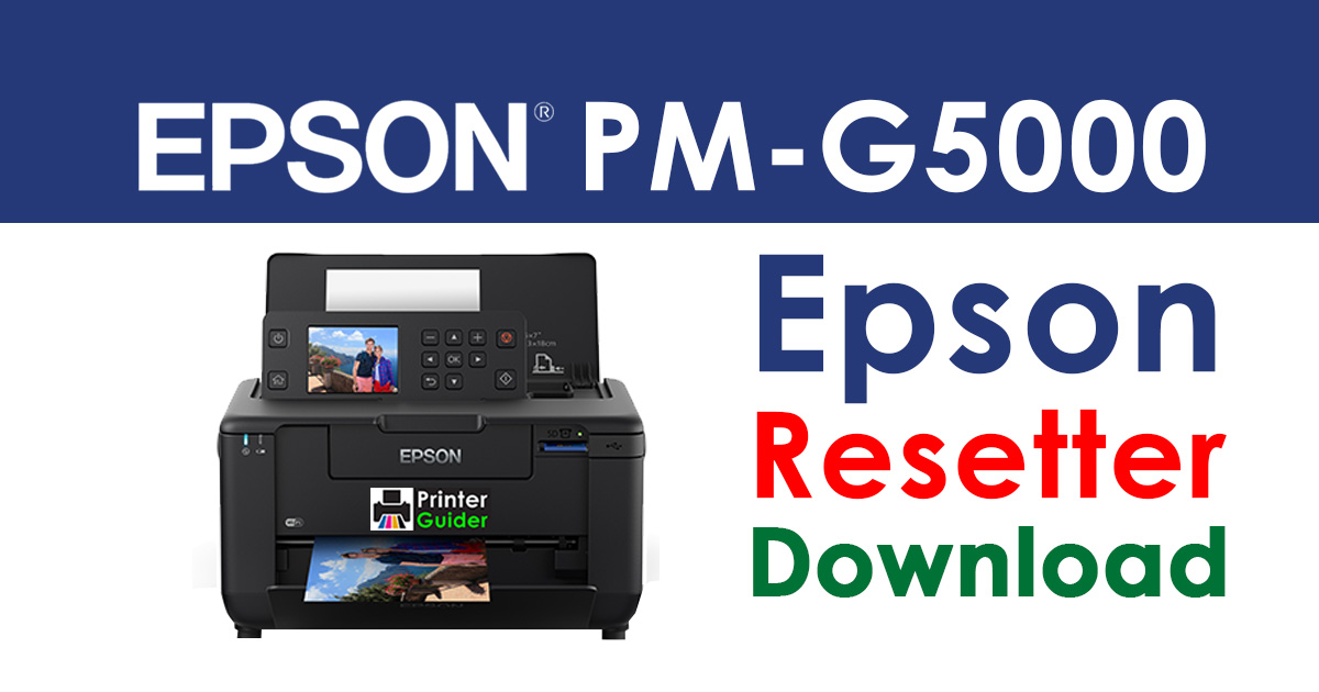 Epson PictureMate PM-G5000 Resetter Adjustment Program