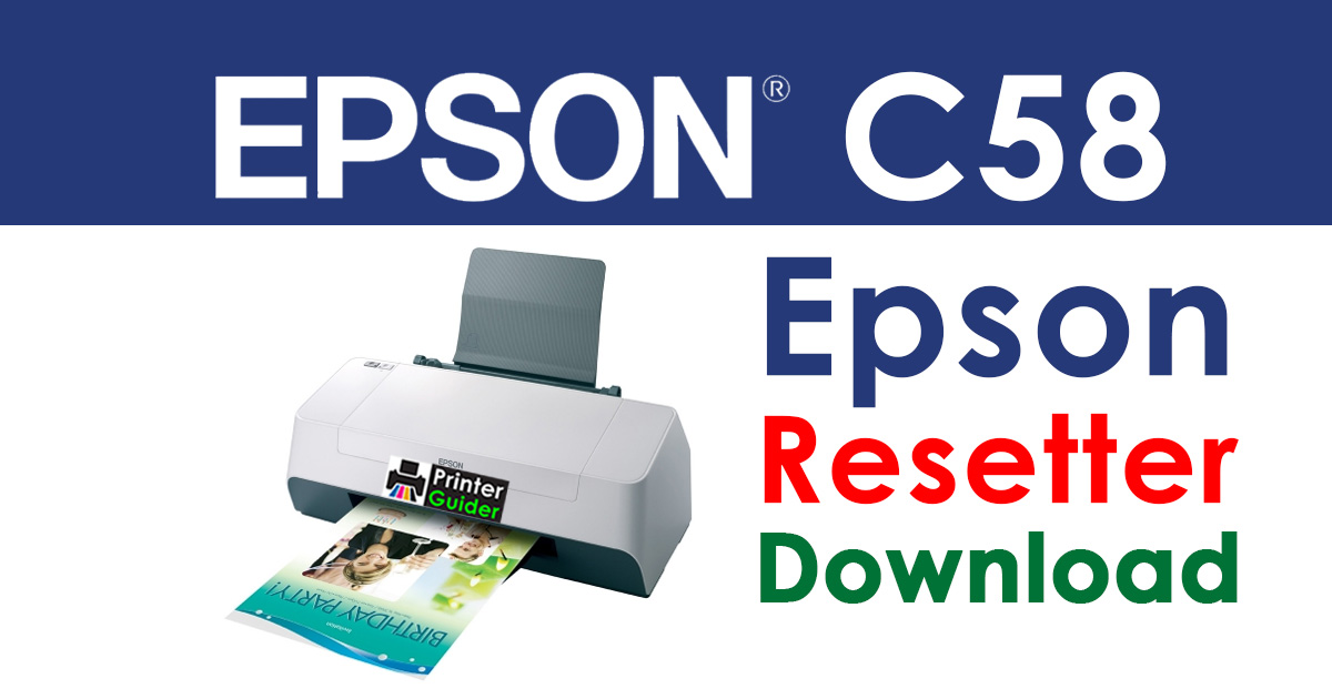 Epson Stylus C58 Resetter Adjustment Program Free Download
