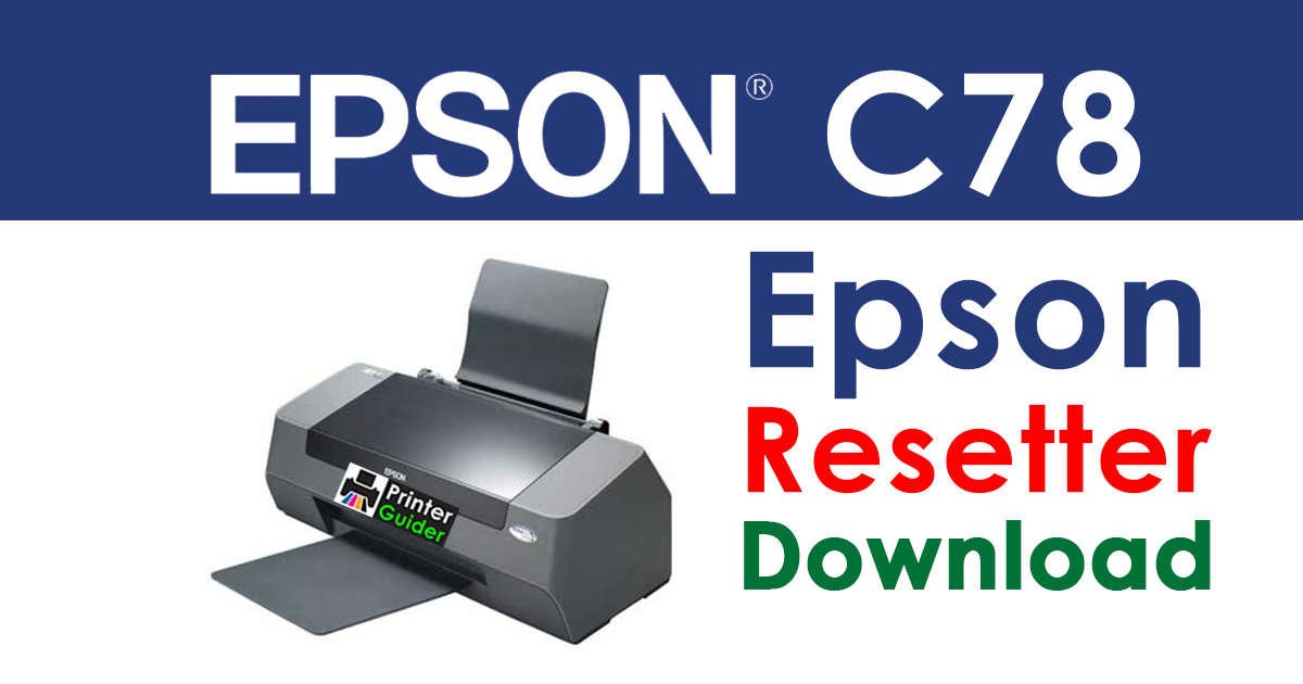 Epson Stylus C78 Resetter Adjustment Program Free Download