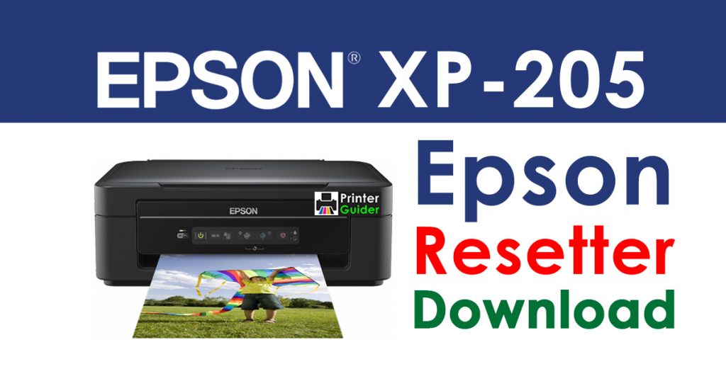 Epson XP-205 Resetter Adjustment Program Free Download