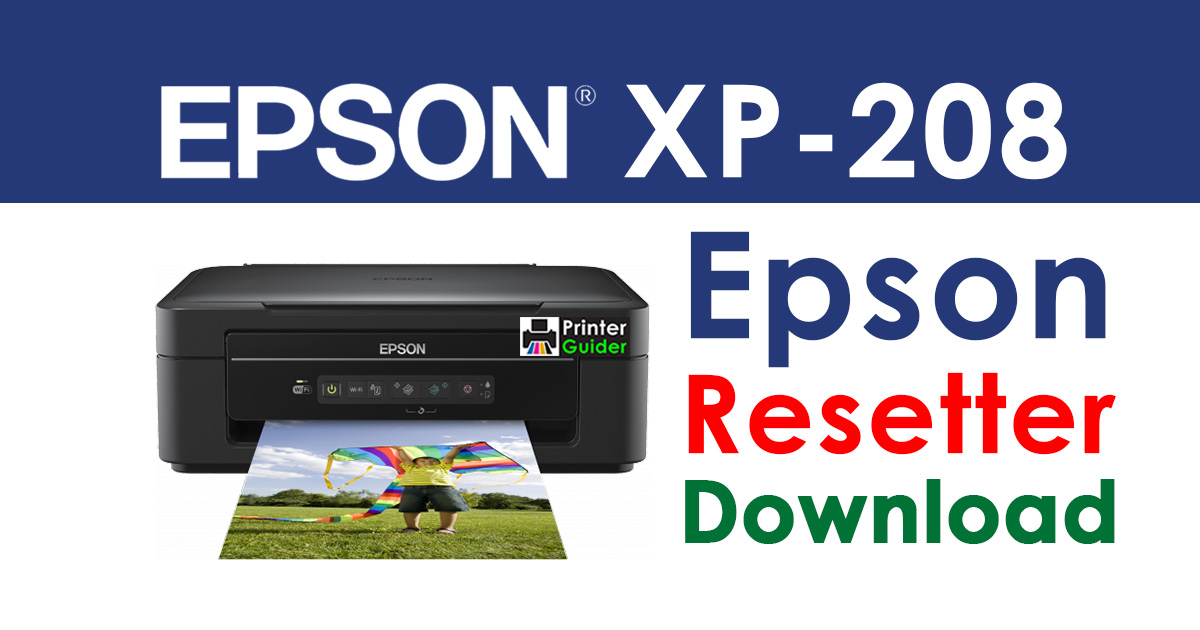 Epson XP-208 Resetter Adjustment Program Free Download