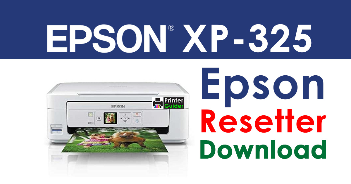 Epson XP-325 Resetter Adjustment Program Free Download