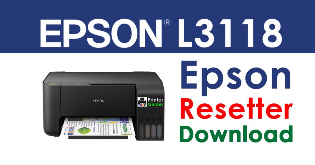 Epson L3118 Resetter Adjustment Program Free Download