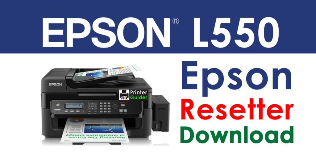 Epson L550 Resetter Adjustment Program Free Download