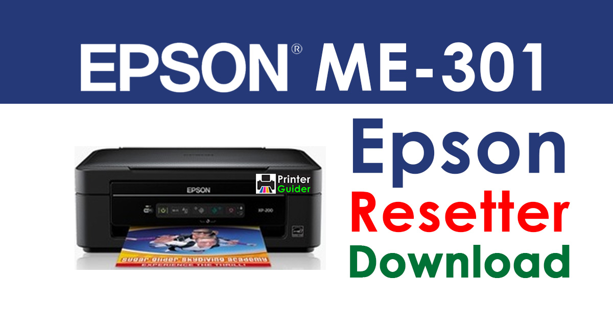 Epson ME-301 Resetter Adjustment Program Free Download