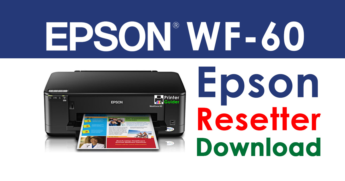 Epson WorkForce 60 Resetter Adjustment Program Free Download
