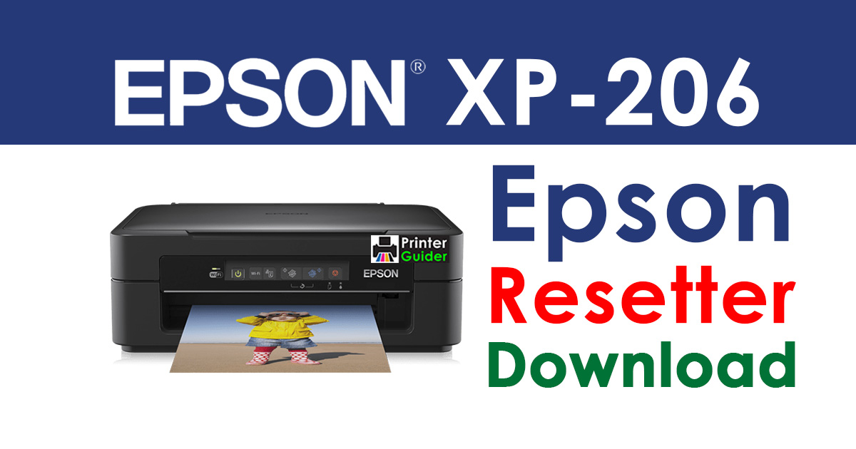 Epson XP-206 Resetter Adjustment Program Free Download