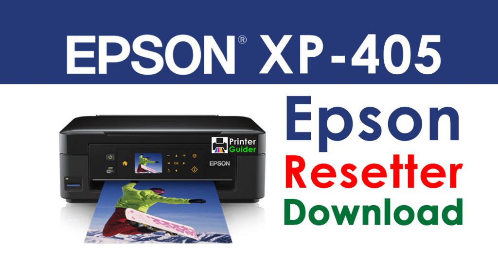 Epson XP-405 Resetter Adjustment Program Free Download