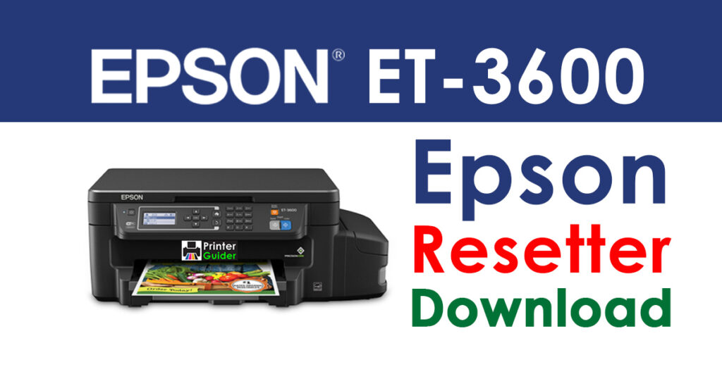 Epson EcoTank ET-3600 Resetter Adjustment Program Free Download