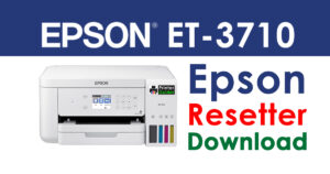 Epson EcoTank ET-3710 Resetter Adjustment Program Free Download