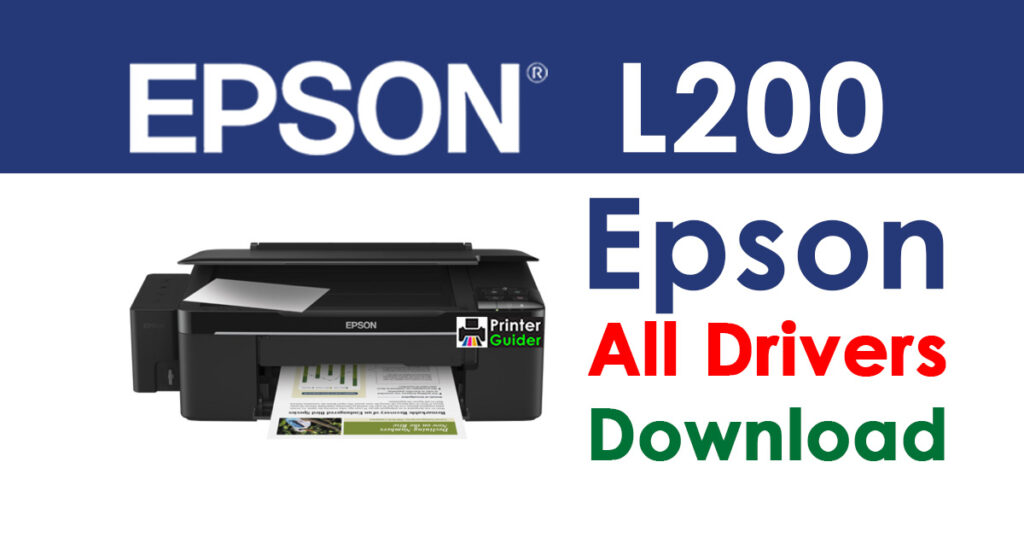Epson EcoTank L200 Printer Driver