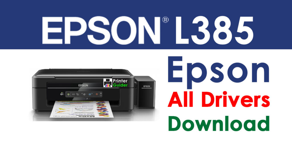 Epson L385 Printer Driver free download