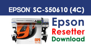 Epson SureColor SC-S50610 (4C) Resetter Adjustment Program Free Download