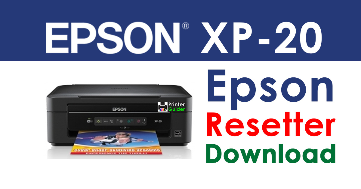 Epson XP-20 Resetter Adjustment Program Free Download