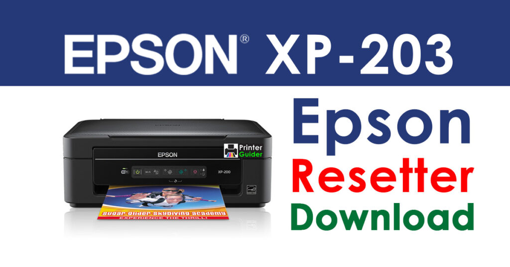 Epson XP-203 Resetter Adjustment Program Free Download