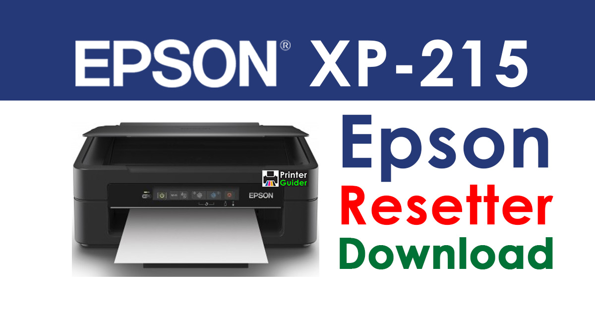 Epson XP-215 Resetter Adjustment Program Free Download