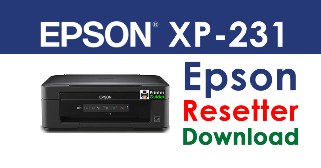 Epson XP-231 Resetter Adjustment Program Free Download
