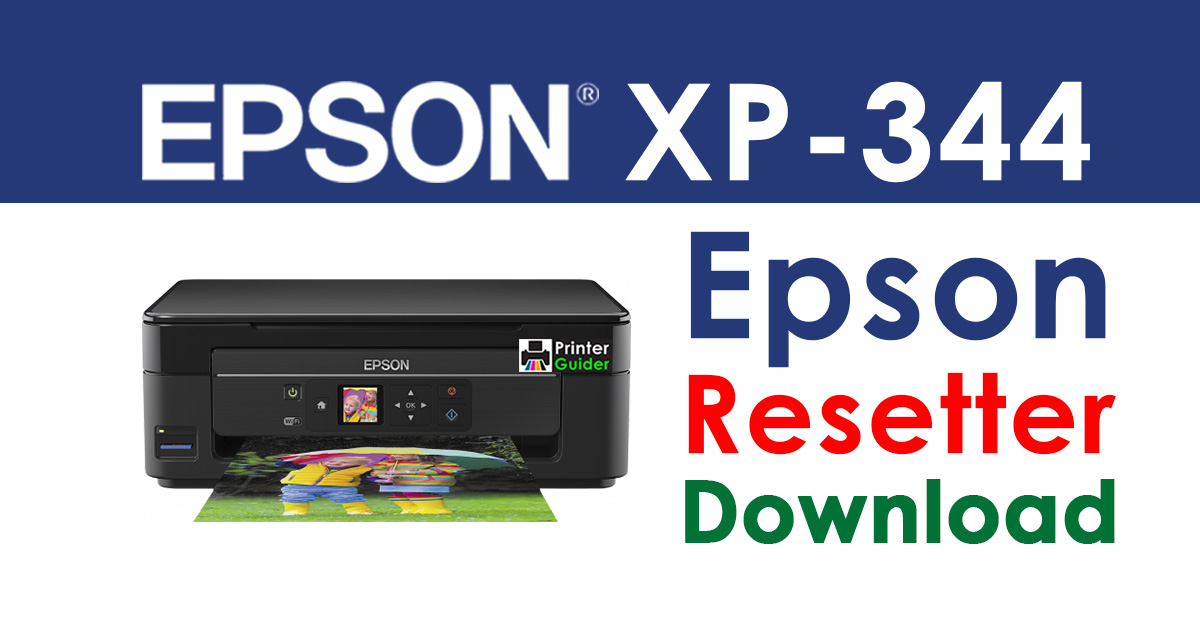 Epson XP-344 Resetter Adjustment Program Free Download
