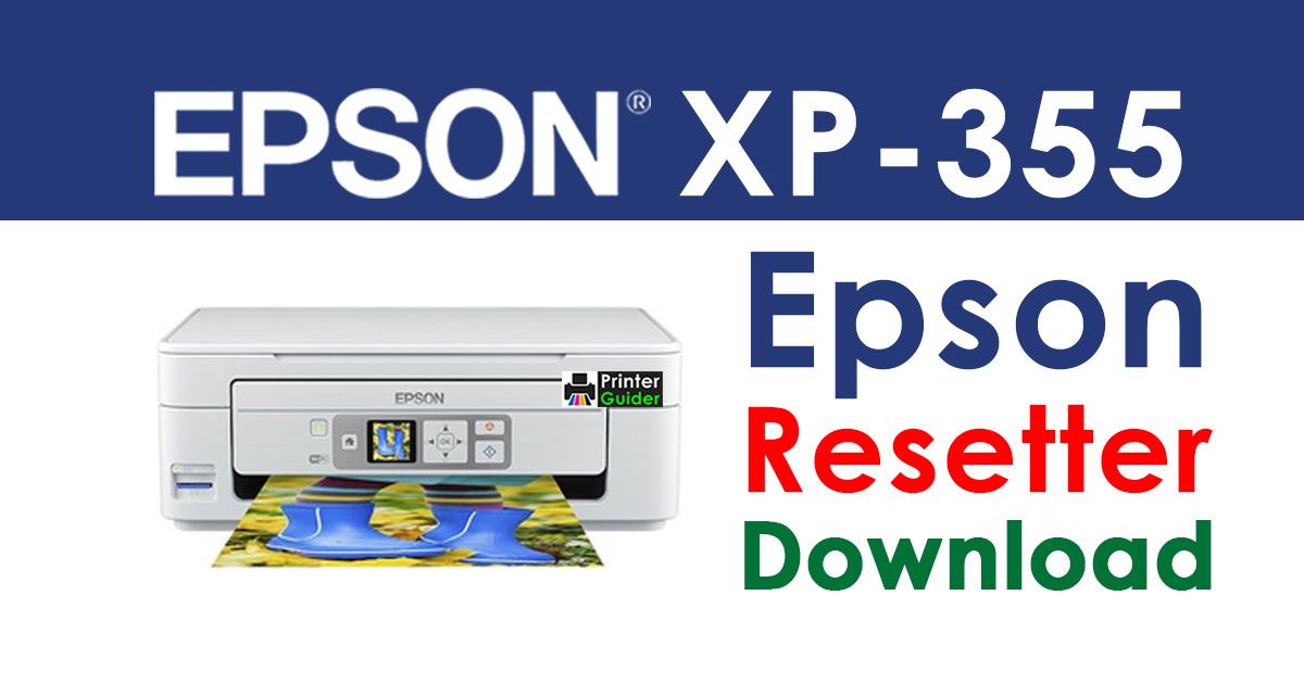 Prøve Colonial Perversion Epson XP-355 Resetter Adjustment Program Free Download