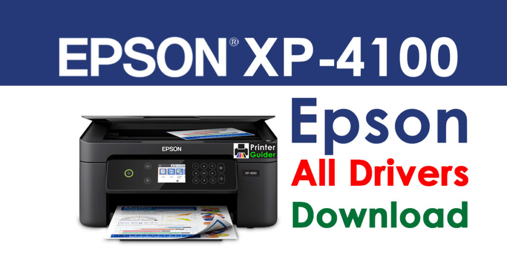 Epson XP-4100 Printer driver Free download
