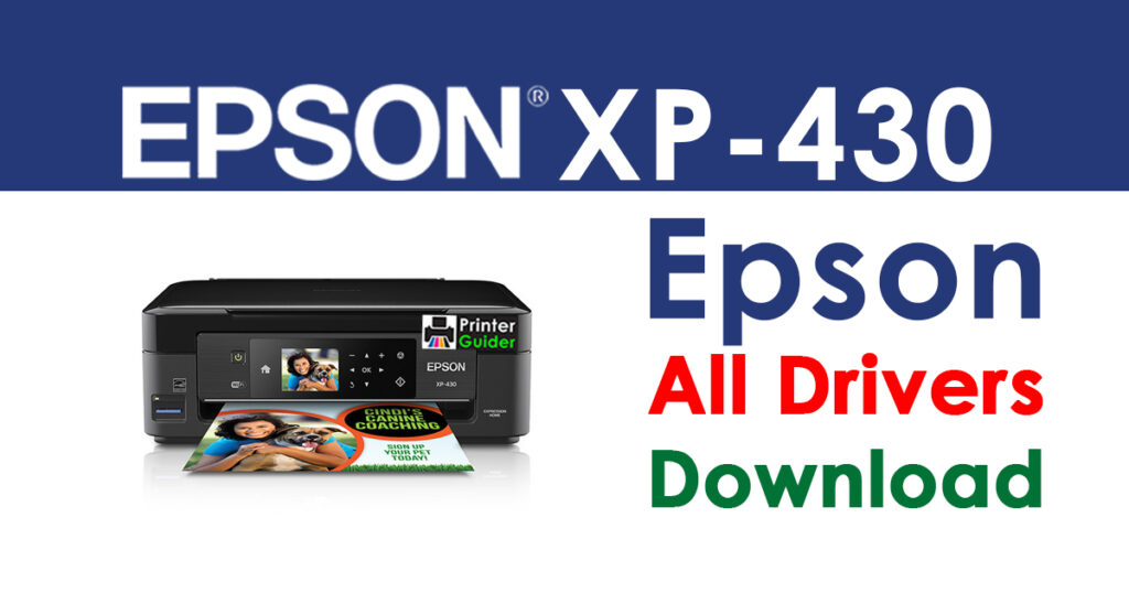 epson xp 430 printer software download