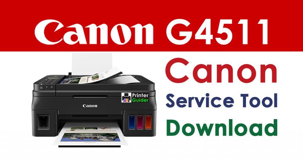 Canon Pixma G4511 Resetter Service Tool Download