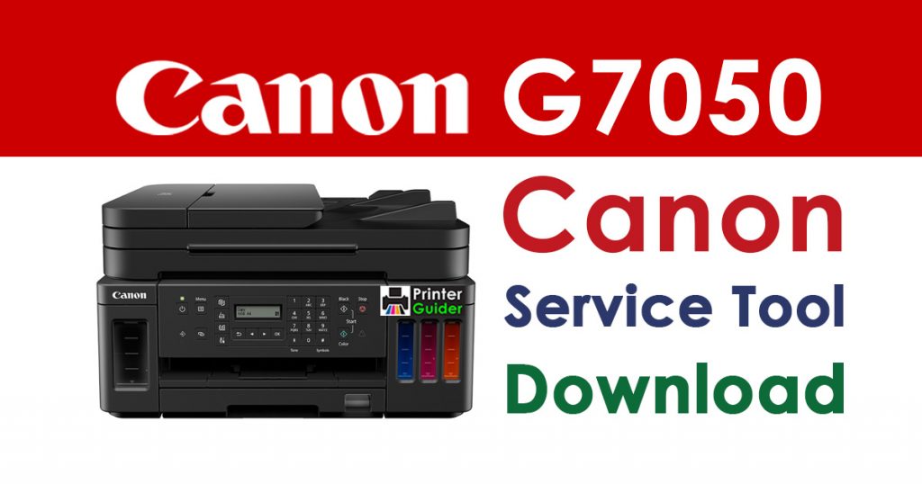 Canon Pixma G7050 Resetter Service Tool Download