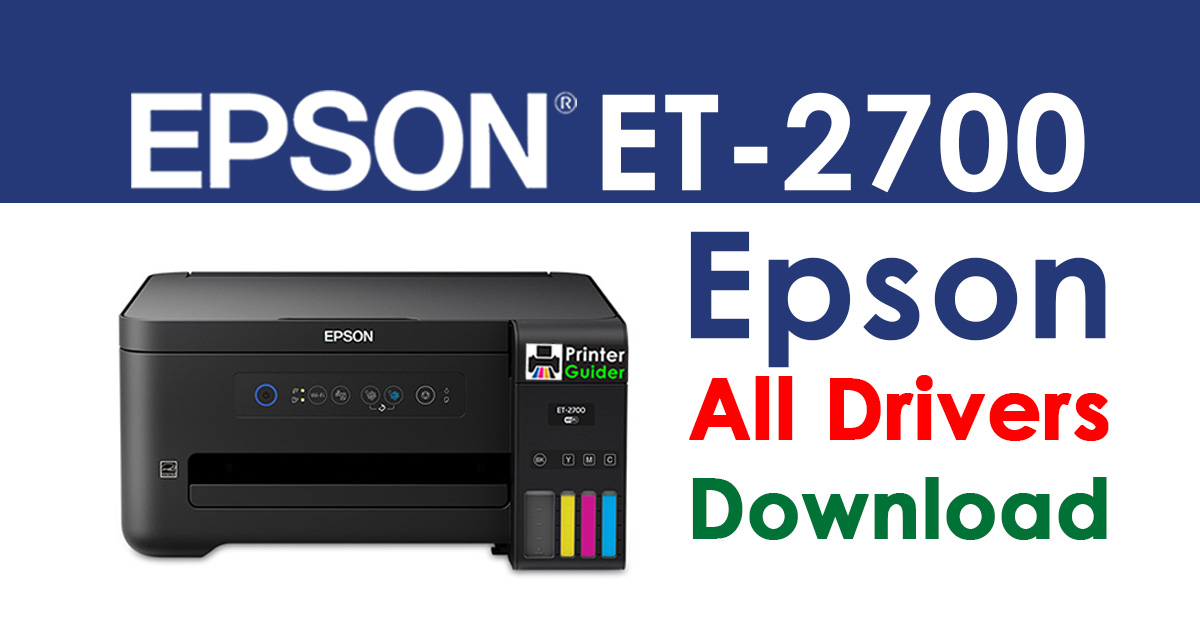 Epson EcoTank ET-2700 Printer driver free download