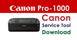 Canon ImagePrograf Pro-1000 Resetter Service Tool Download