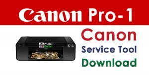 Canon Pixma Pro-1 Resetter Service Tool Download
