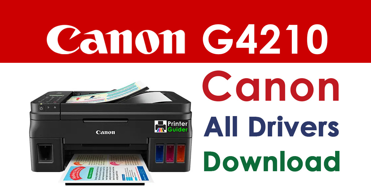 Canon Pixma G4210 Printer Driver Download