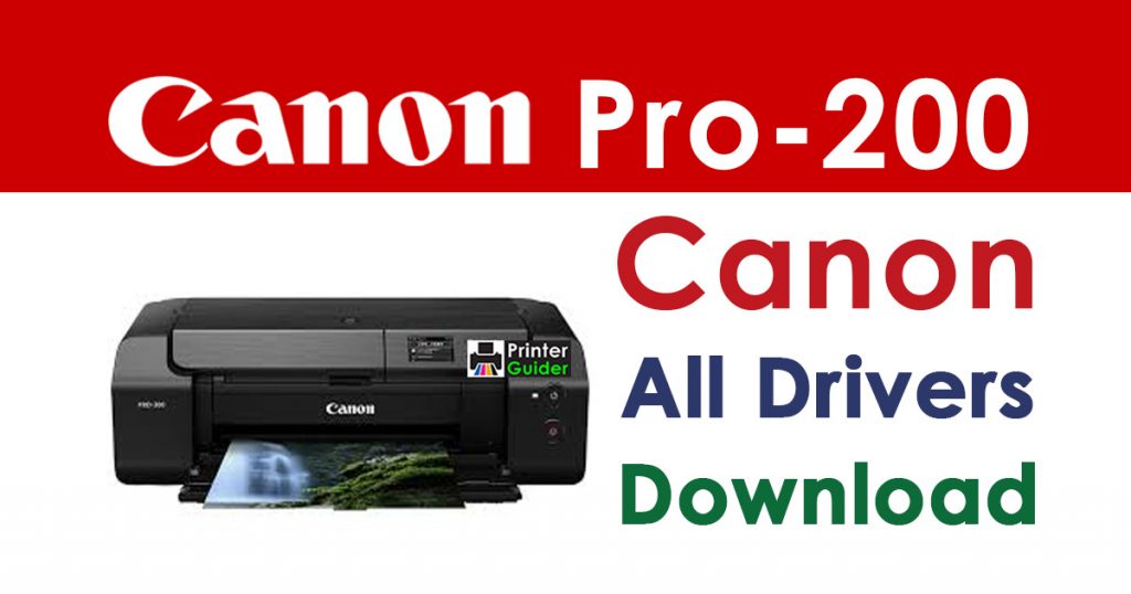 Canon Pixma Pro 200 Printer Driver Download
