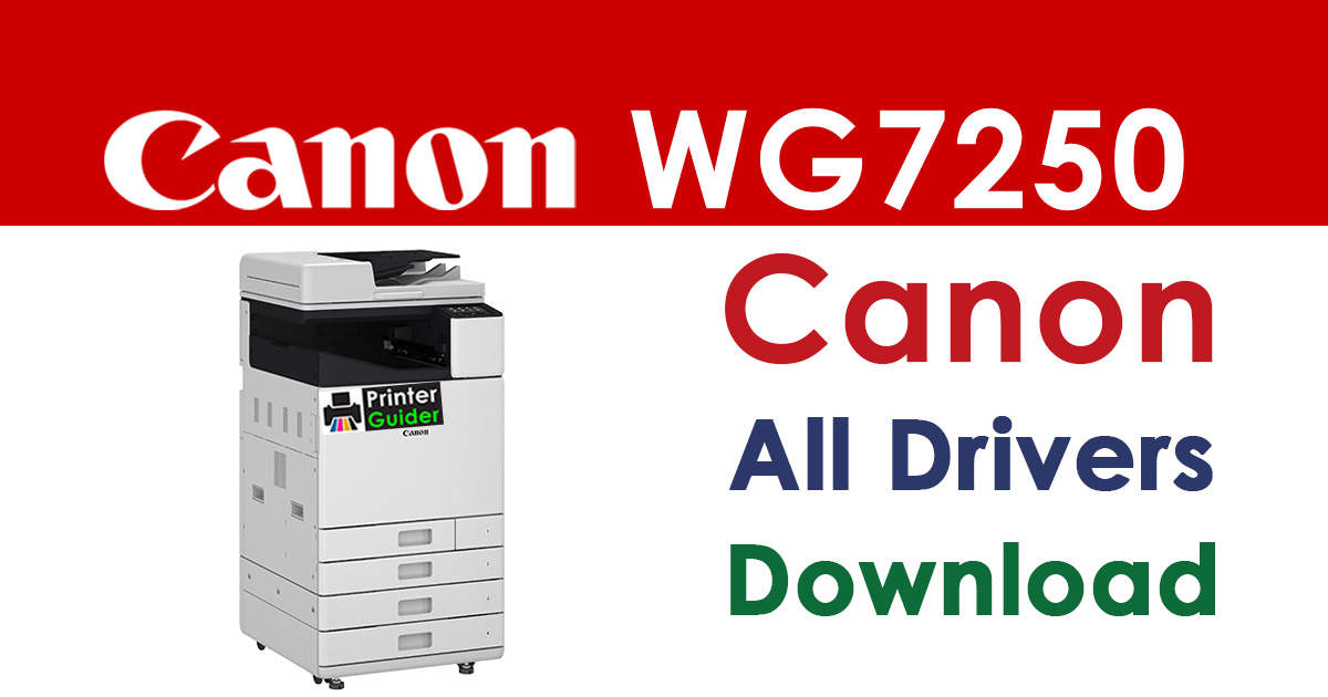 Canon WG7250 Multifunction Printer Driver