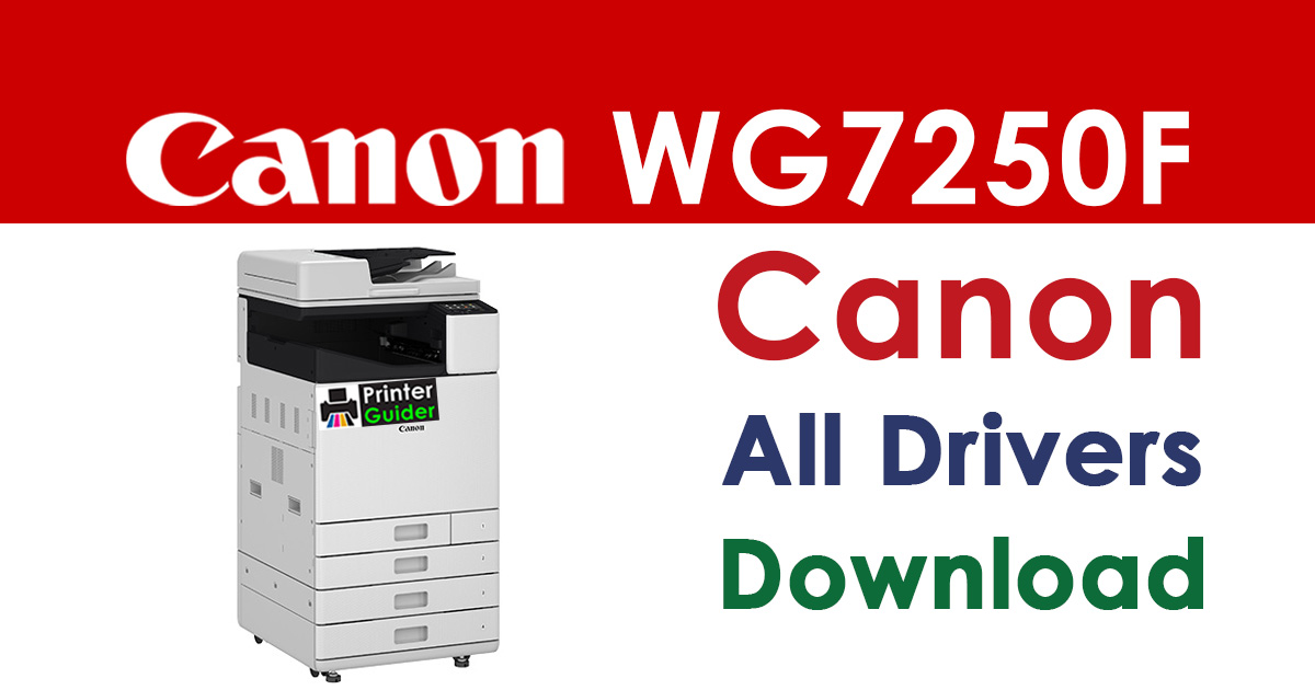 Canon WG7250F Multifunction Printer Driver download