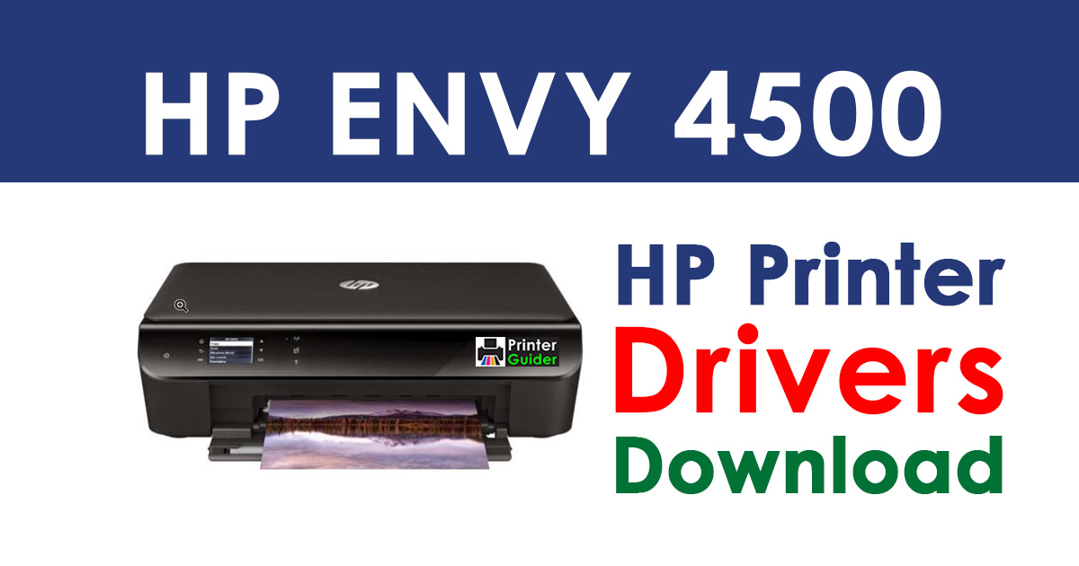 Skrivemaskine Alt det bedste Under ~ HP ENVY 4500 e-all in one Printer Driver Free Download