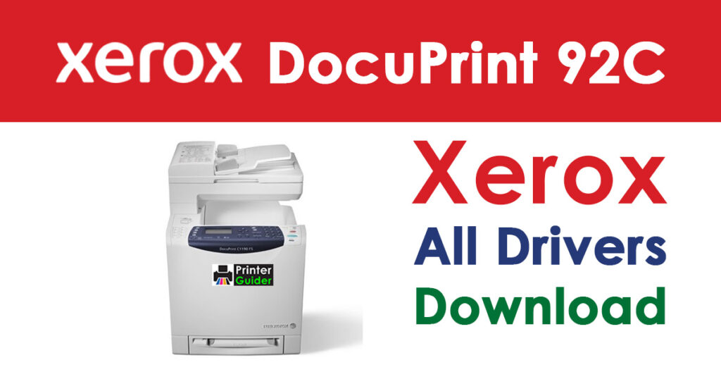 Xerox DocuPrint 92C Driver Free Download