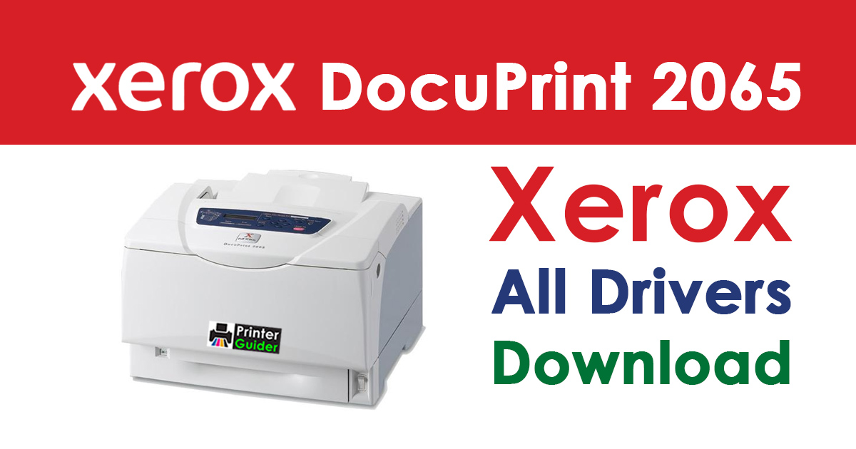 Xerox DocuPrint 2065 Driver Free Download