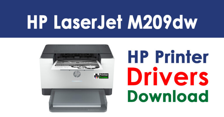 HP LaserJet M209dw Printer Driver Free Download