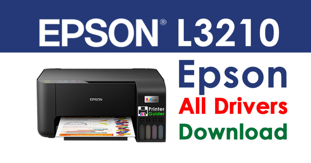 Epson EcoTank L3210 Driver And Software Download