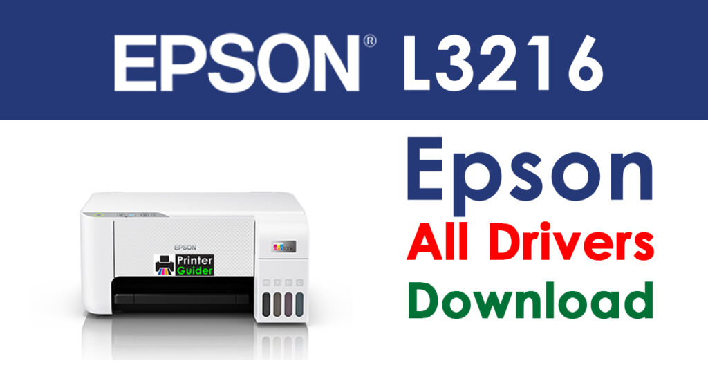 Epson Ecotank L3216 Driver and Software Download