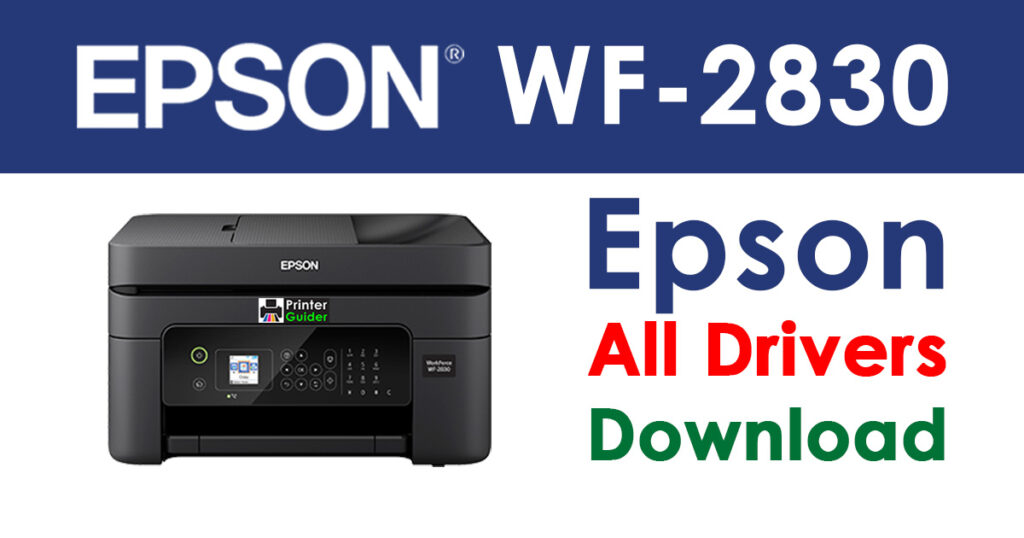Epson Workforce WF2830 Driver and Software Download