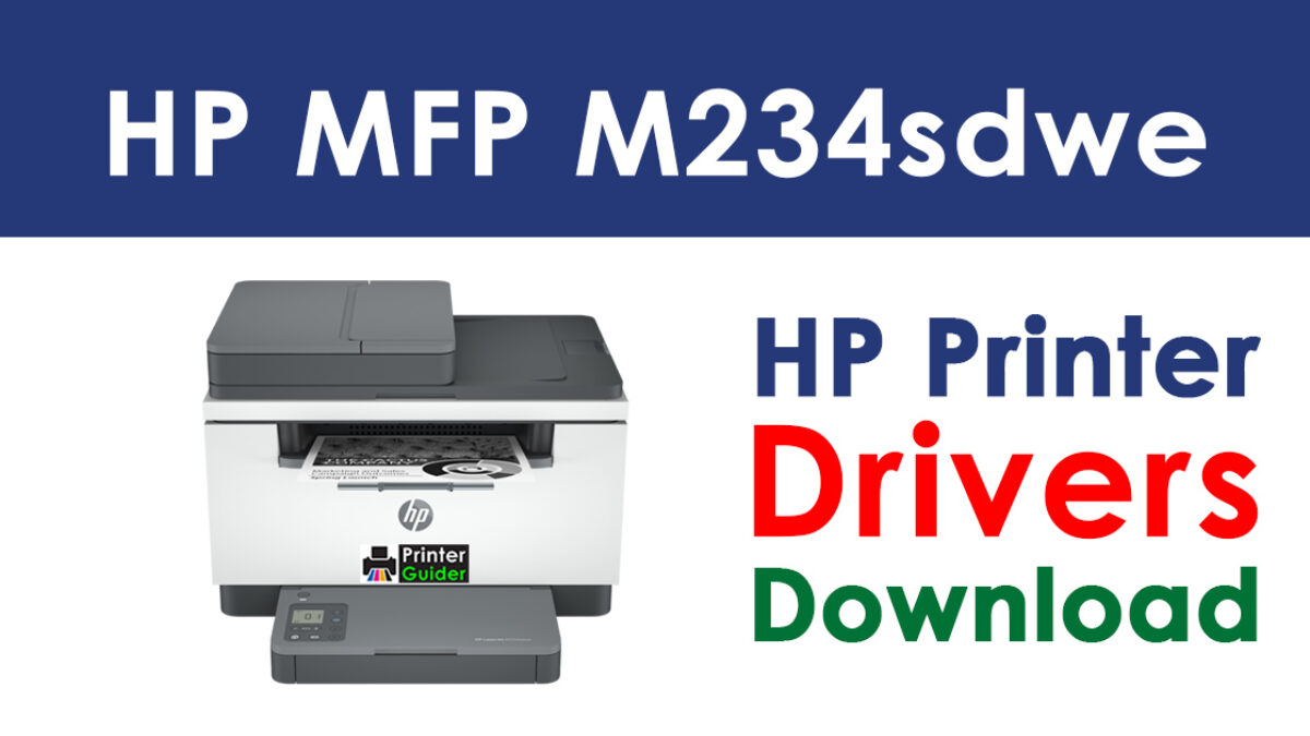 HP LaserJet MFP M234sdwe Driver and 