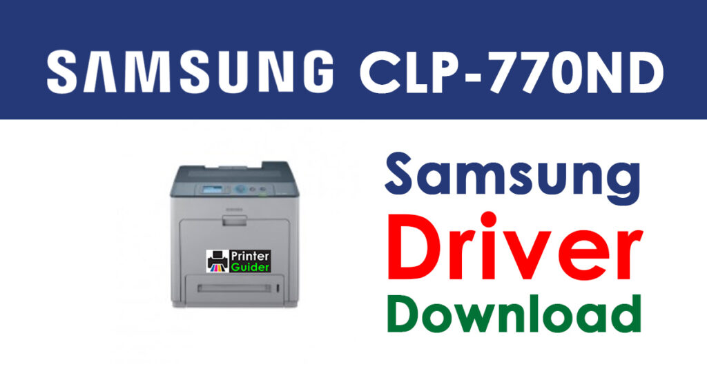 Samsung CLP-770ND Driver and Software Download