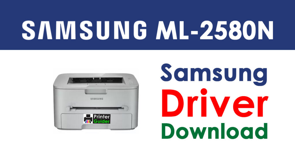 Samsung ML-2580N Driver and Software Download