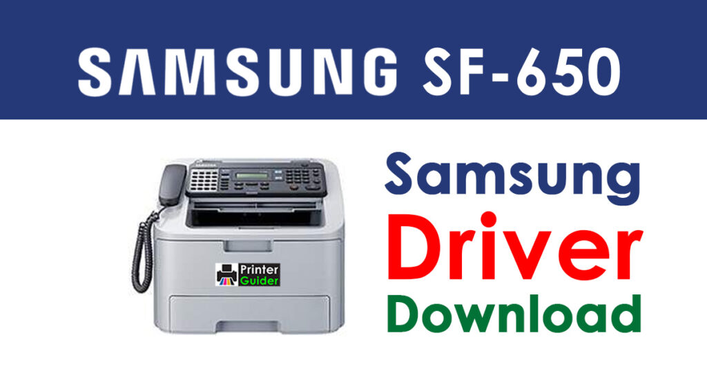 Samsung SF-650 Driver and Software Download