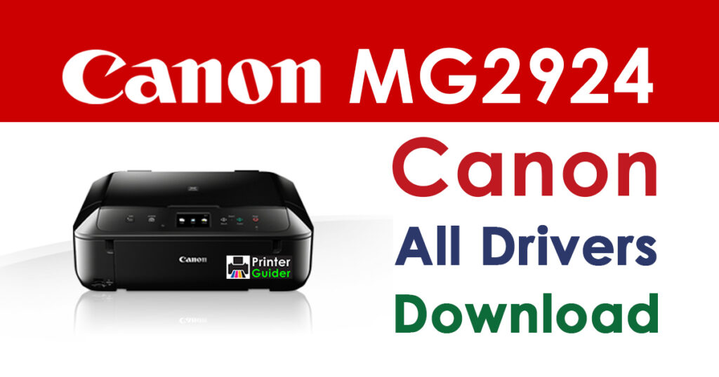 Canon PIXMA MG2924 Driver and Software Download