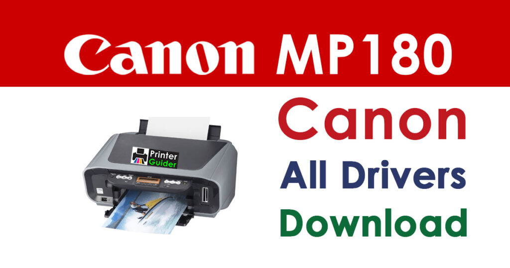 Canon PIXMA MP180 Driver and Software Download